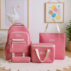 Ensemble de sac à dos kawaii 4Pcs avec porte manger isotherme rose – طقم محفظة مع حقيبة حفظ الطعام SAC20025