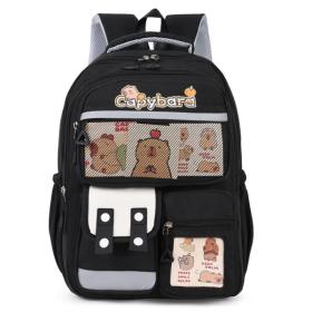 Sac à Dos Enfant Kawaii Capybara Noir – حقيبة ظهر للأطفال سوداء SAC20025