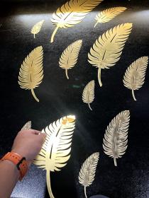 DECORATION MURALE PETITE PLUME PACK 11PCS DM005